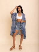 Versatile Kimono Cardigan with Tassels