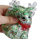 Christmas Characters Glittery Maltose Filled Tpr Squishy