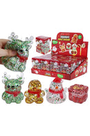Christmas Characters Glittery Maltose Filled Tpr Squishy