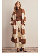 Striped Long Knit Cardigan