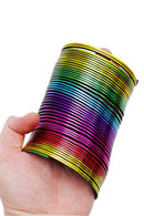 Metallic Rainbow Ombre Magic Slinky Toy