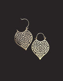 Lightweight Brass Gold Tone Autumn Leaf