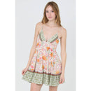 Printed Open Tie Back Sundress