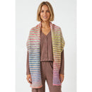 Oversized Rainbow Scarf Sweater