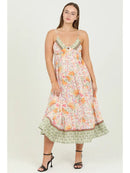 Peek A Boo Tiered Maxi Dress