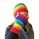 Rainbow Beanie Hat Fleece Lined