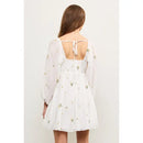Flower Embroidery Dress