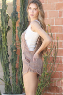 Denim Overall Shorts
