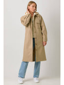 Twofer Hoodie Solid Coat