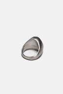 Large Black and White Jasper Ring