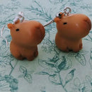 Cute Chubby Capybara Earrings
