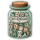 Anti-Depressant Cats Flexible Magnet