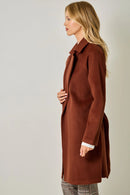 Lapel Collar Robe Coat