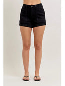 High Waisted Aurora Weekender Short Double Rolled Cuff