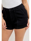 High Waisted Aurora Weekender Short Double Rolled Cuff
