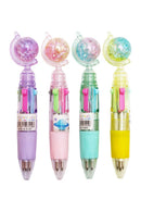 Mini Sparkle Globe 4-in-1 Multicolor Pen - 36 pcs