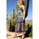 V Neck Twist Front Cut Out Maxi Dress