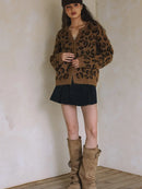 Leopard Cardigan Sweater