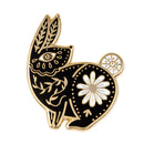 Floral Rabbit Pin