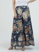 Tie Waist Wide Leg Pants - Espresso