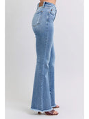 Judy Blue - High Waisted Bootcut with Fray Hem