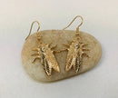 Gold Cicada Earrings