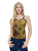 Patchwork Hand Printed Tank Top