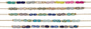 Iridescent Facet Bead Multi Color Anklet Assorted
