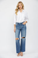 High Waisted Wide Leg Jeans