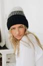 Color Block Knit Beanie