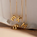 Bubble Initial Necklace