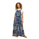 Boho Wide Leg Floral Overall