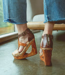 Millennial Wooden Wedge Sandal