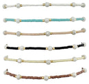 Adjustable Pearl & Mini Seed Bracelet