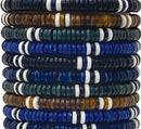 Bone Bead Pattern Adjustable Slide Knot Bracelet Assorted