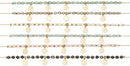 Facet Bead With Gold Circle Disc Necklace