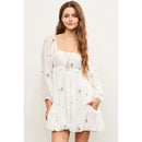 Flower Embroidery Dress