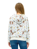 Zip-Up Hoodie Whimsical Celestial
