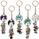 METAL TREE OF LIFE CHIP KEYCHAINS