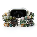 Vintage Agate Stretch Apple Watch Strap