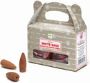 White Sage Satya Backflow Incense Cones