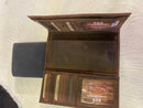 Leather Checkbook Wallet
