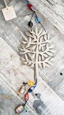 Lone Bird on a Tree - Beads & Bells