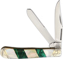 Malachite Stoneworx Trapper Knife