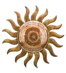 Flamed Copper Sun Wall Decor 29"