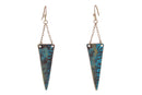 Triangular Patina Earrings