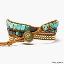 Turquoise Calming Energy Apple Watch Wrap Strap