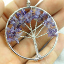 Large Nature Stone & Wire Tree of Life Pendant