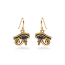 Eye of Horus Earrings w/ Lapis