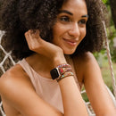 Cherry Emperor Jasper Apple Watch Wrap Strap
